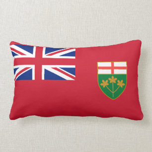 Coussin Rectangle Drapeau de l'Ontario Jeu d'oreiller