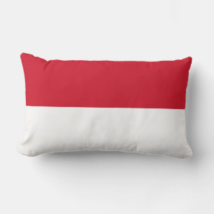 Coussin Rectangle Drapeau de Monaco