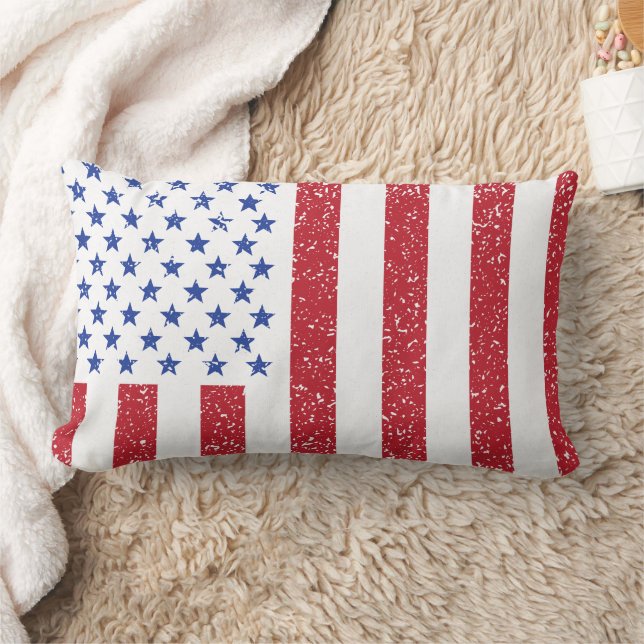 Coussin Rectangle Drapeau de Paix Américain État National Américain  (Couverture)