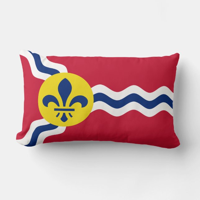 Coussin Rectangle Drapeau de Saint-Louis, Missouri (Recto)