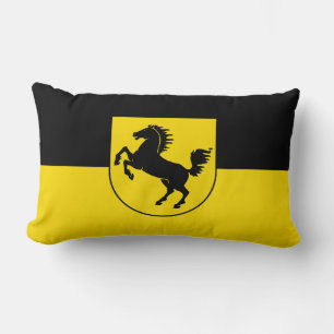 Coussin Rectangle Drapeau de Stuttgart ville Allemagne symbole emblè