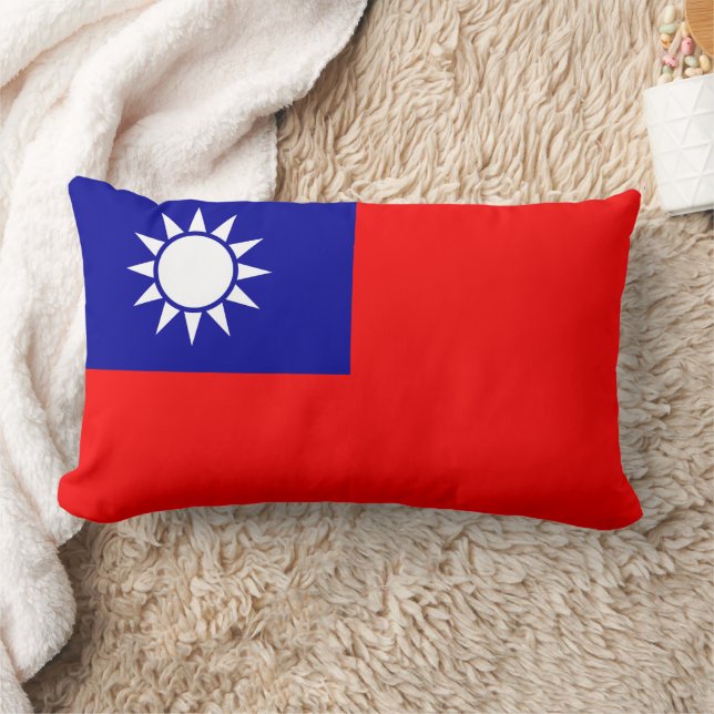 Coussin Rectangle Drapeau de Taïwan : République de Chine, Taipei ch (Couverture)