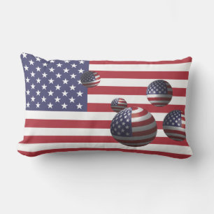 Coussin Rectangle Drapeau des États-Unis d'Amérique