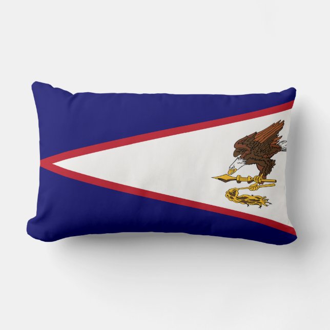 Coussin Rectangle Drapeau des Samoa américaines (Recto)