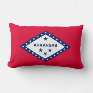 Coussin Rectangle Drapeau d'État Arkansas