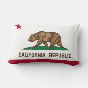Coussin Rectangle Drapeau d'état de Californie Imprimer Patriotique