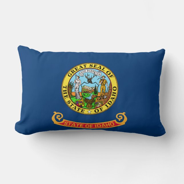 Coussin Rectangle Drapeau d'État de l'Idaho (Recto)