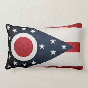 Coussin Rectangle Drapeau d'Ohioan