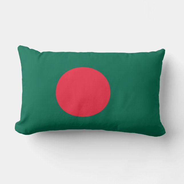Coussin Rectangle Drapeau du Bangladesh (Bangladesh) (Recto)