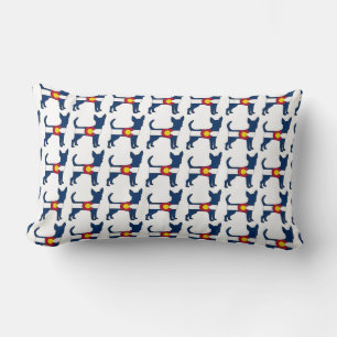Coussin Rectangle Drapeau du Colorado chihuahua chien lombaire couss