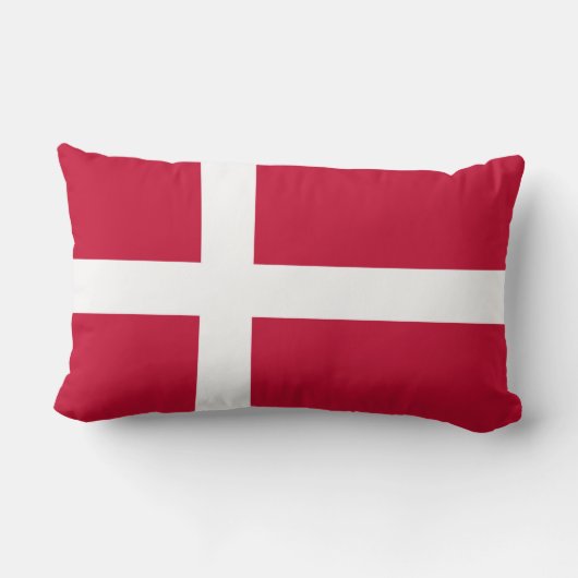 Coussin Rectangle Drapeau du Danemark (Verso)