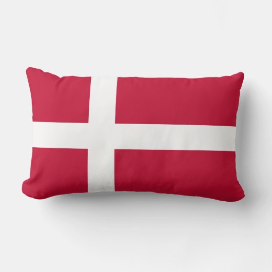 Coussin Rectangle Drapeau du Danemark (Recto)