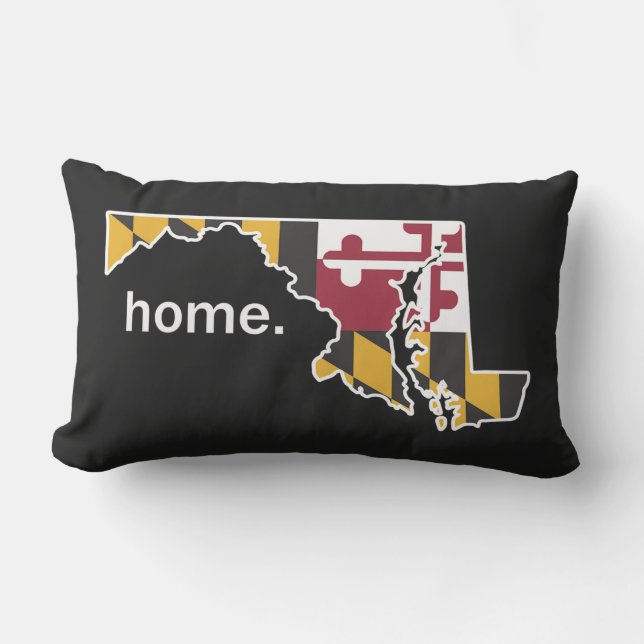 Coussin Rectangle Drapeau du Maryland/coussin national d'origine (Recto)