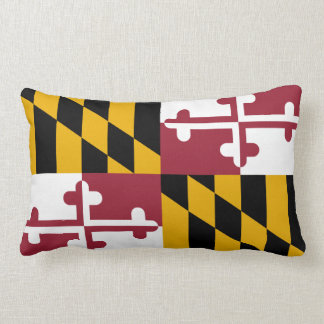 Coussin Rectangle Drapeau du Maryland, Drapeau de l'État américain J