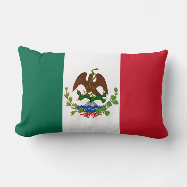 Coussin Rectangle Drapeau du Mexique Drapeau de la République : 1824 (Recto)
