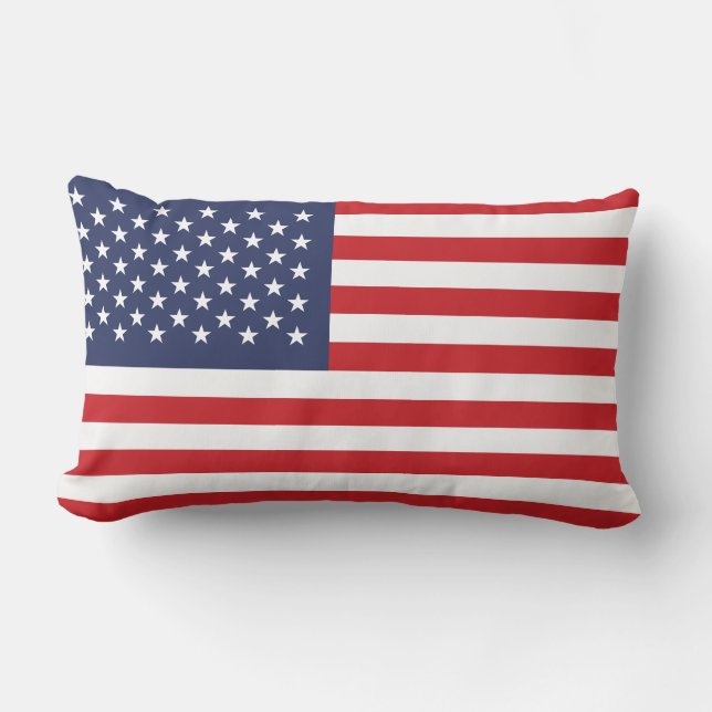 Coussin Rectangle Drapeau du Patriote Rouge (Recto)
