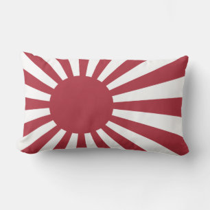 Coussin Rectangle Drapeau du soleil levant impérial du Japon, Edo à