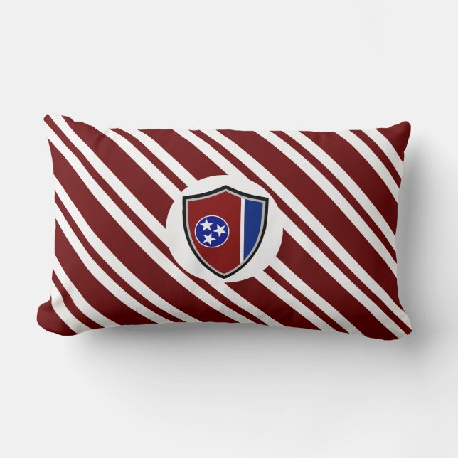 Coussin Rectangle Drapeau du Tennessee (Recto)