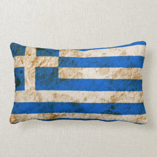 Coussin Rectangle Drapeau grec rocailleux