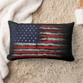 Coussin Rectangle Drapeau Grunge U.S.A (Couverture)
