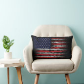 Coussin Rectangle Drapeau Grunge U.S.A (Chaise)