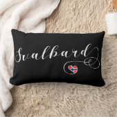 Coussin Rectangle Drapeau Heart Svalbard, Spitsbergen, Norvège (Couverture)