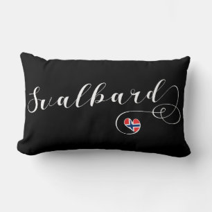 Coussin Rectangle Drapeau Heart Svalbard, Spitsbergen, Norvège