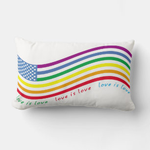 Coussin Rectangle Drapeau LGBT