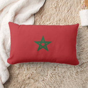 Coussin Rectangle Drapeau Maroc
