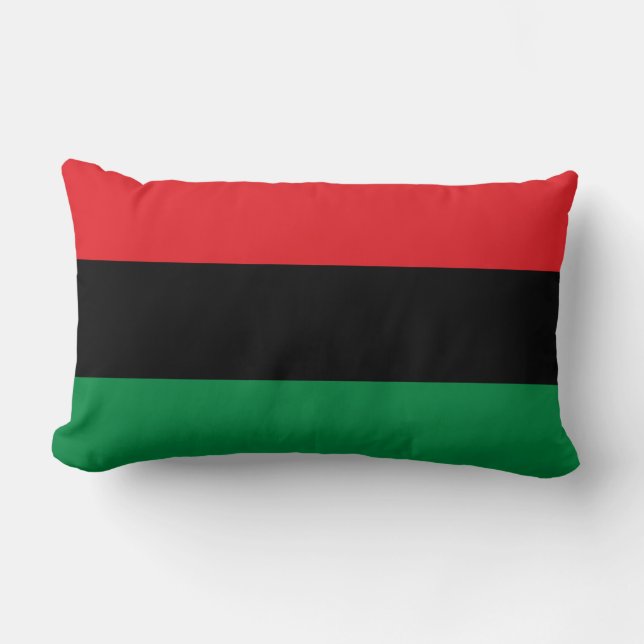 Coussin Rectangle Drapeau panafricain (Recto)