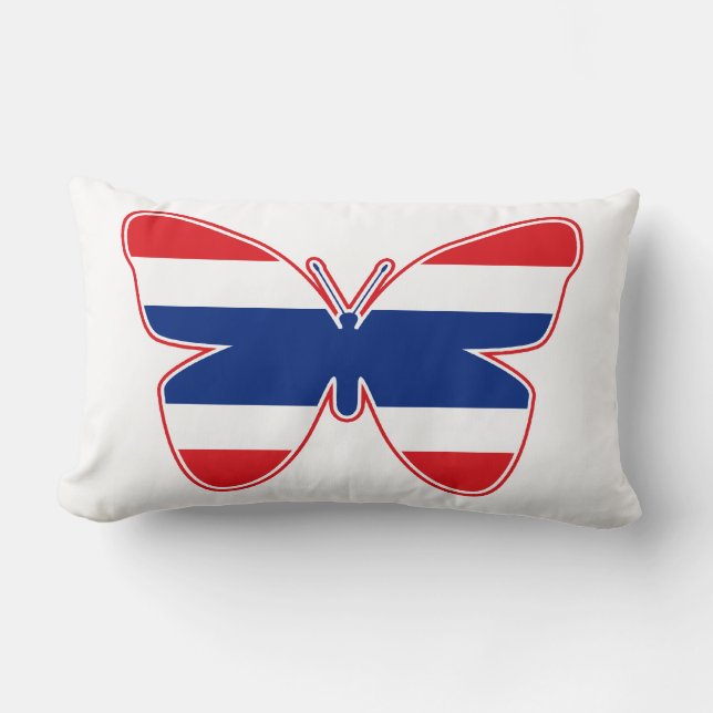 Coussin Rectangle Drapeau papillon thaïlandais (Recto)