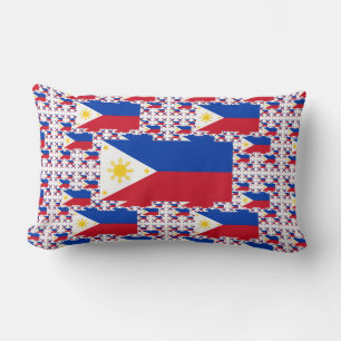 Coussin Rectangle Drapeau philippin en plusieurs couches