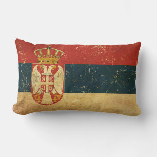 Coussin Rectangle Drapeau Serbie