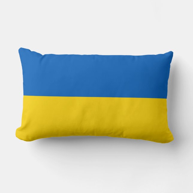 Coussin Rectangle Drapeau ukrainien (Ukraine) (Recto)