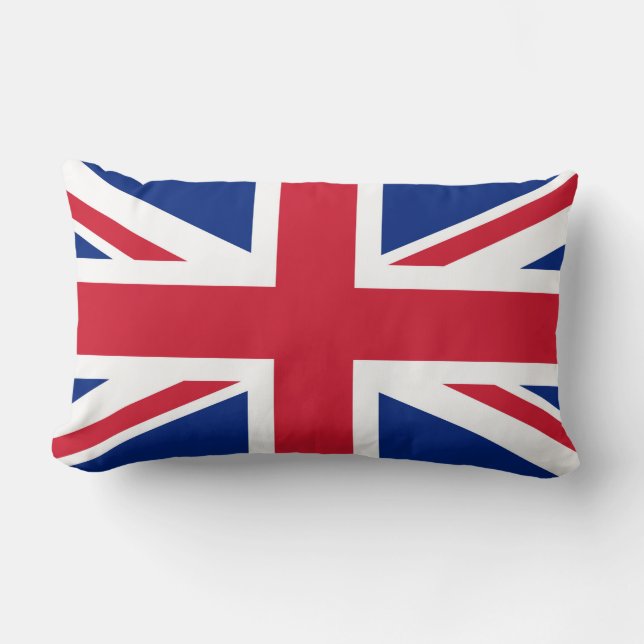 Coussin Rectangle Drapeau Union Jack du Royaume-Uni des colonies bri (Recto)
