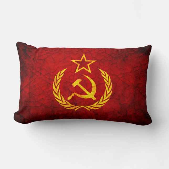 Coussin Rectangle Drapeau vintage de CCCP (Recto)