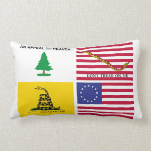 Coussin Rectangle Drapeaux de la révolution américaine