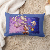 Coussin Rectangle DREAM BIG CHRISTMAS REINDEER par Jeff Willis Art (Couverture)