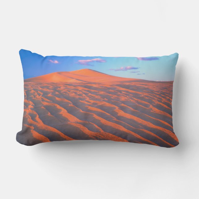 Coussin Rectangle Dunes de Dumont, dunes de sable et nuages (Recto)