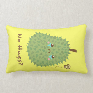 Coussin Rectangle Durian triste qui ne reçoit aucune étreinte