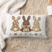 Coussin Rectangle Easter Bunny Throw Pillow Design (Couverture)