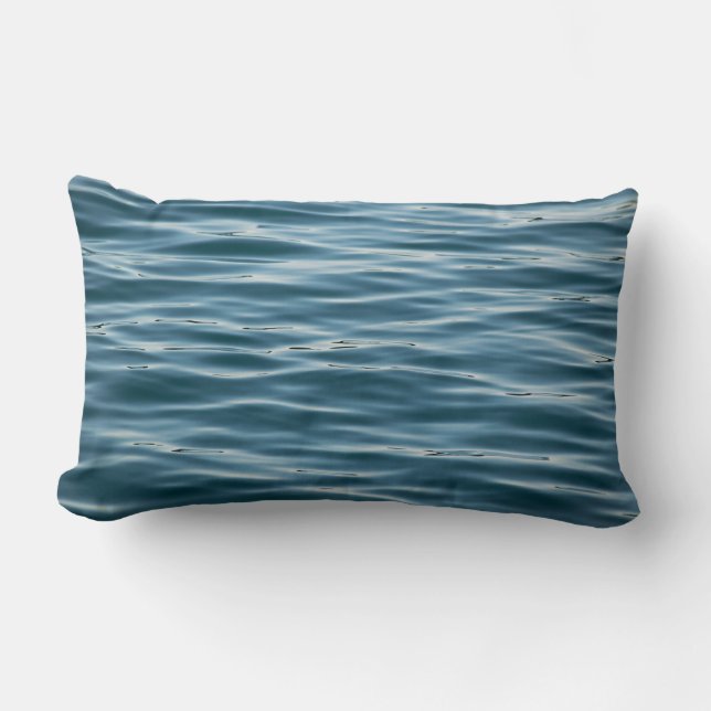 Coussin Rectangle Eau de mer le matin (Recto)