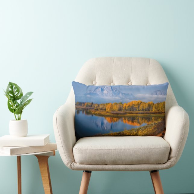Coussin Rectangle Eau | Oxbow Bend Jackson Wyoming (Chaise)