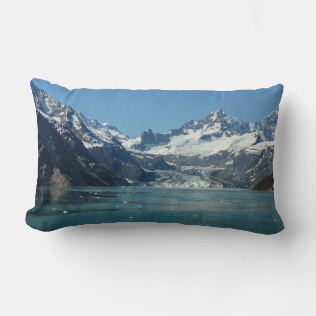 Coussin Rectangle Eaux alimentées par les glaciers de l'Alaska (Recto)