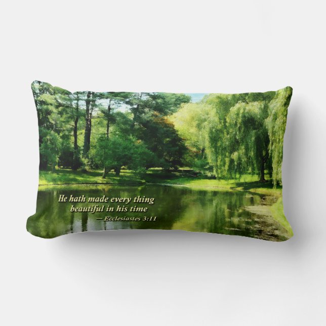 Coussin Rectangle Ecclesiastes 3 11 il Hath fait tout Beautifu (Recto)