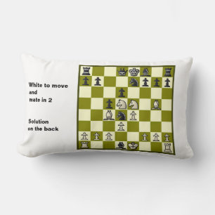 Coussin Rectangle Échecs Mate Dans 2 Puzzle #2