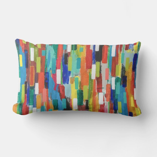 Coussin Rectangle Éclatement de l'oreiller à lancer de rondelle Poly (Recto)