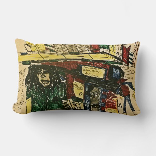 COUSSIN RECTANGLE ÉCONOMIE DE L'EFFROI (Recto)