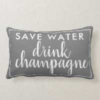 Économisez de l'eau Boire Champagne Grey