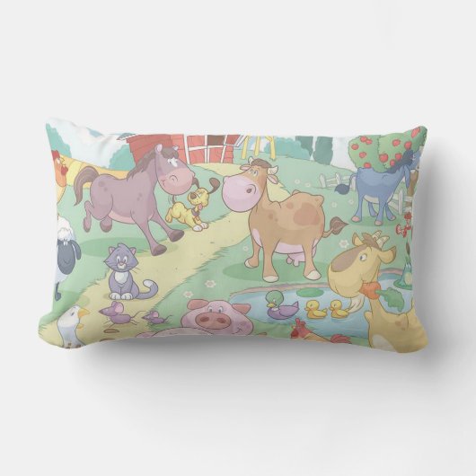 Coussin Rectangle Écouteurs de coton de catégorie A / Animaux de fer (Recto)
